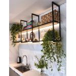 Полка LOFT Fantasy-1 настенно-потолочная 100х30х24 см, одинарная (каркас у торца), ЛДСП / металл - Изображение 2