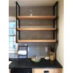 Полка LOFT Fantasy-3 настенно-потолочная 160х30х72 см, тройная (каркас у торца), ЛДСП / металл - Изображение 4