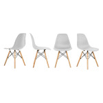 Кухонные стулья Ergozen Eames DSW Pro (4 шт комплект) Серый - Изображение 4