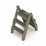 Стремянка пластиковая Steppix (beige), PP1725 - Изображение 4
