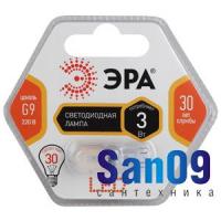Лампа LED светодиодная G9 "ЭРА" JCD (220в.) 3/30 Вт. 2700к