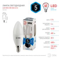 ЭРА Лампа LED smd B35-5/40 Вт. 4000к Е14