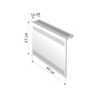 Экран для радиатора "Delta-Max" 61*99*16 Белый