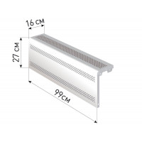Экран для радиатора "Delta-Max" 27*99*16 Белый