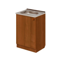 Комплект для кухни: Тумба - подстолье Эконом 50х50, дуб (комплект: мойка, гофрированный отвод, крепления)