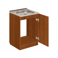 Тумба под кухонную мойку Эконом,  подстолье с нижней полочкой 50*60*82 Дуб