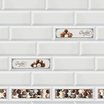 Кухонный фартук (стеновая панель) «Керамика Choco», 3000 мм - Изображение 1