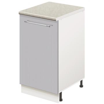 Тумба кухонная напольная со столешницей MODERN ALTO 400*600*850 сталь глянец - Изображение 1