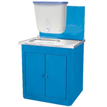 Дачный умывальник Дубль. Мойка: 60*80 нерж. сталь. Л. Без нагревателя воды. Бак 20 л. Синий - Изображение 1