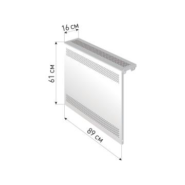 Экран для радиатора "Delta-Max" 61*89*16 Белый - Изображение 1