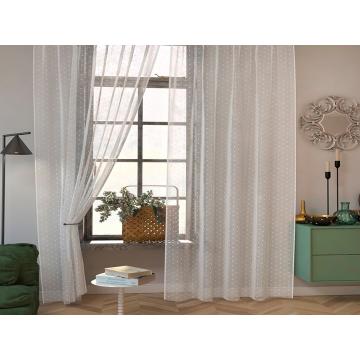 Комплект штор АБЕЛИЯ РАУНД, 2 полотна 165х300 см, белый - Изображение 1